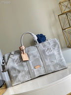 Louis Vuitton Keepall Bandouliere 50cm Damier Salt Canvas Spring/Summer Collection N50059, Grey