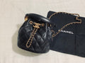 Chanel Classic Bucket Bag Gold Hardware 20cm Black