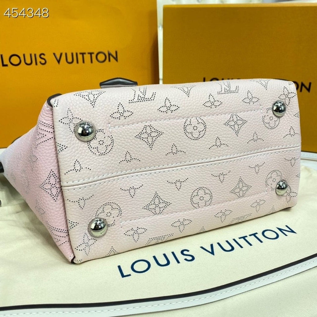 Louis Vuitton Hina PM Bag 22cm Mahina Calfskin Leather Spring/Summer Collection M57858 Gradient Pink