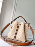 Louis Vuitton Muria Bag 22cm Mahina Calfskin Leather Spring/Summer Collection M55801 Cream