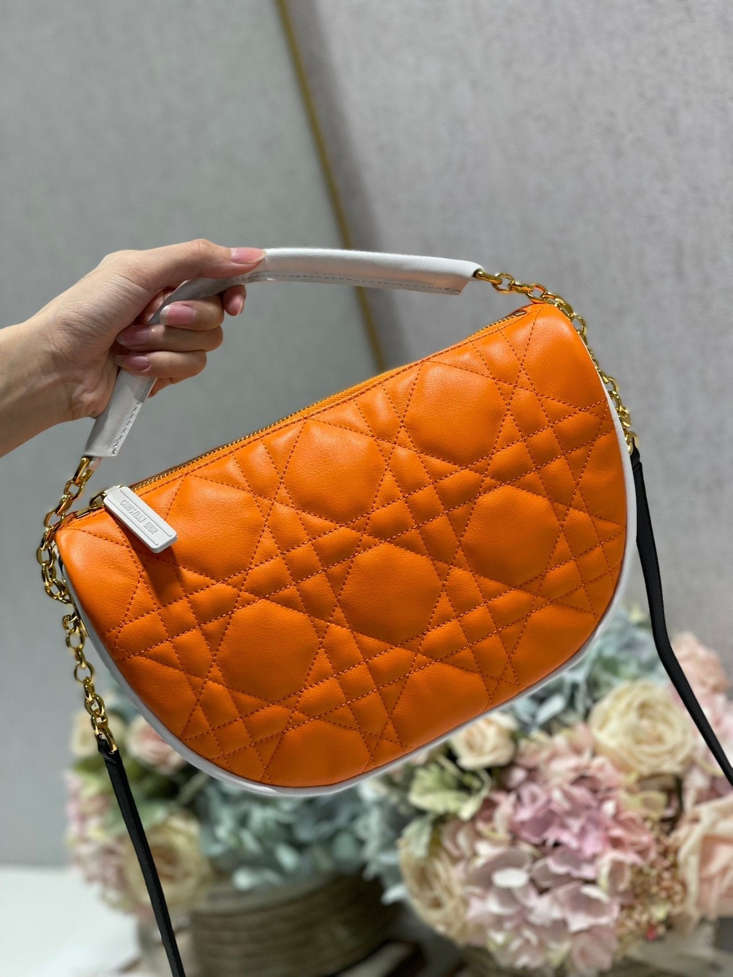 Christian Dior Small Vibe Hobo Bag 29cm Orange