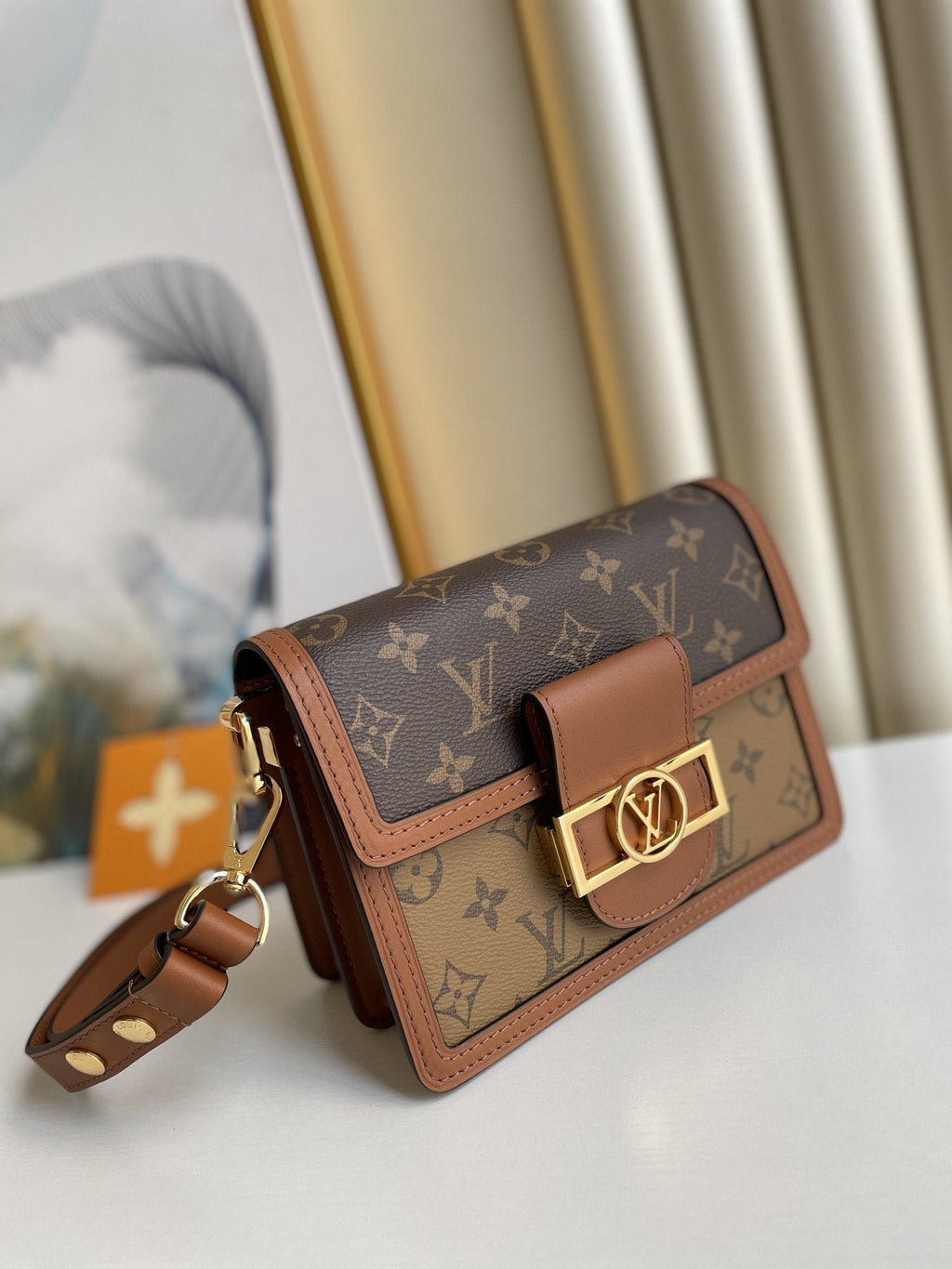 Louis Vuitton Mini Dauphine Monogram And Monogram Reverse Canvas By Nicolas Ghesquière For Spring-Summer, For Women Women’s Handbags, Shoulder Bags 20cm LV M45959