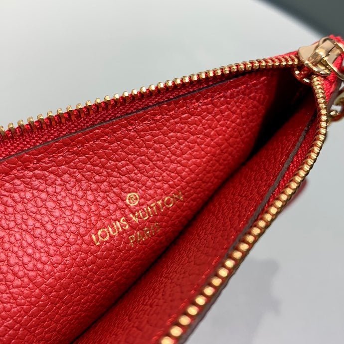 Louis Vuitton Zipped Card Holder 13cm Red