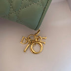 Mini Lady Dior Green Wallet 11cm