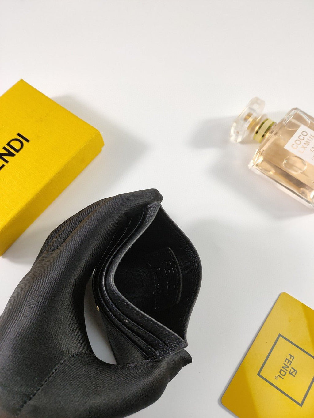 Fendi Card Case 10cm Black