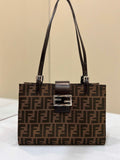 Fendi Baguette Tote 28cm Brown