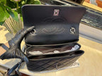 Chanel Classic Flap Bag Medal Hardware 25cm Black