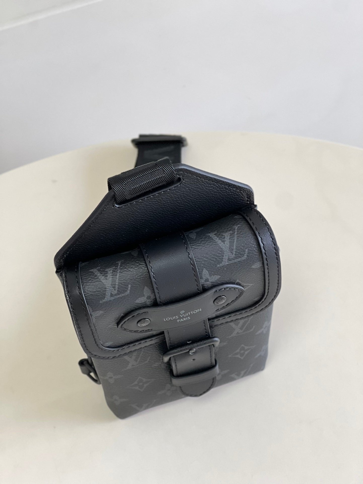 Louis Vuitton Saumur Sling Bag 18cm Black