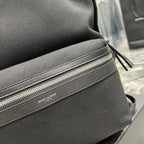 Saint Laurent City Backpack In Canvas Unisex 38cm Black
