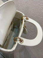 Christian Dior White Handle Bag 17cm