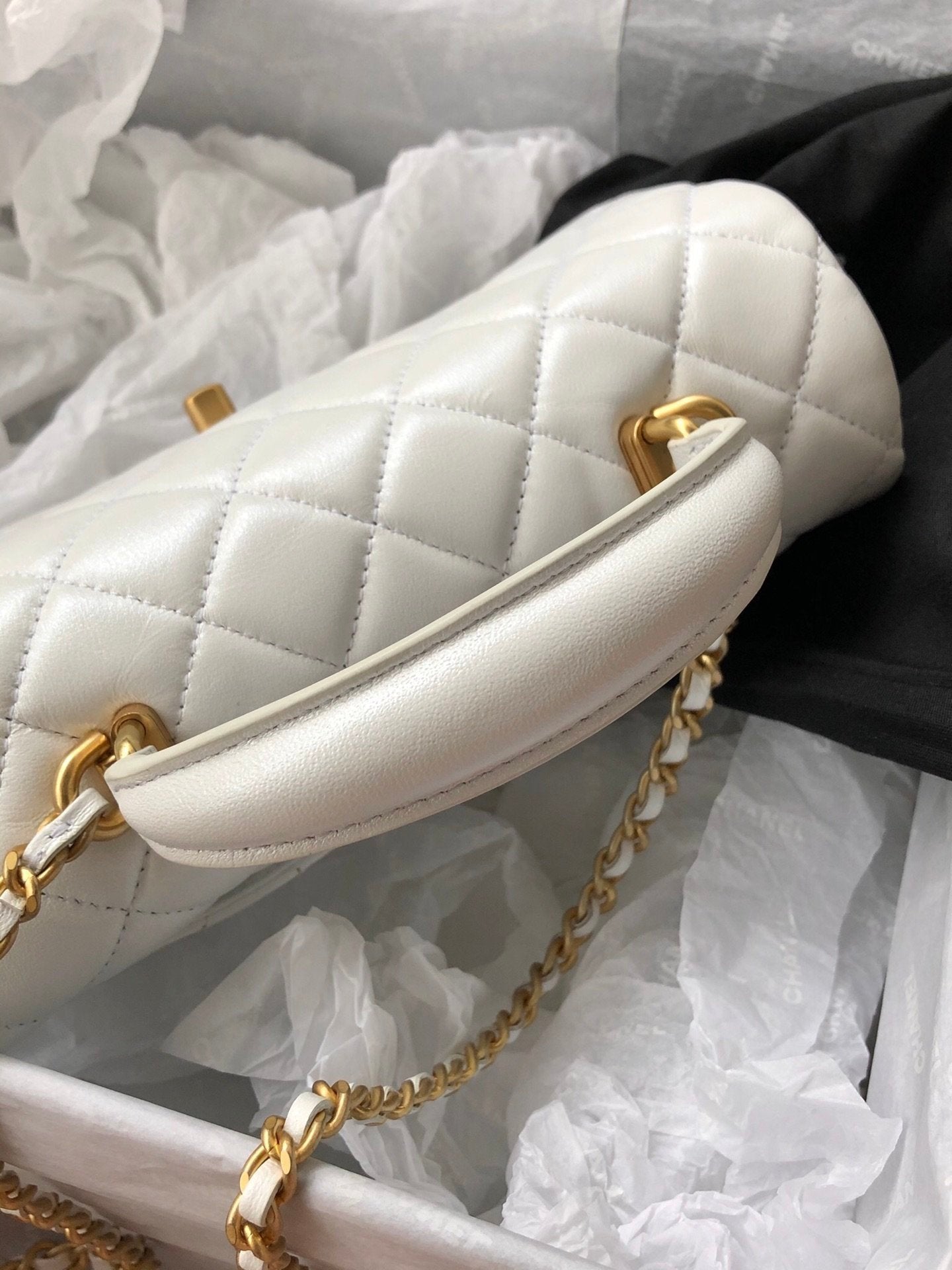Chanel Classic Flap Bag 20cm White