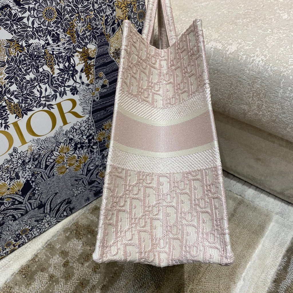 Christina Dior Medium Book Tote Bag 36cm Light Pink