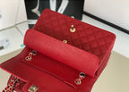 Chanel Classic Flapbag Gold Hardware 26cm Red