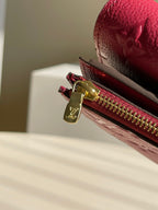 Louis Vuitton Monogram Wallet 12cm Red