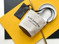 Saint Laurent Rive Gauche Bucket Bag With Black Strap 20cm