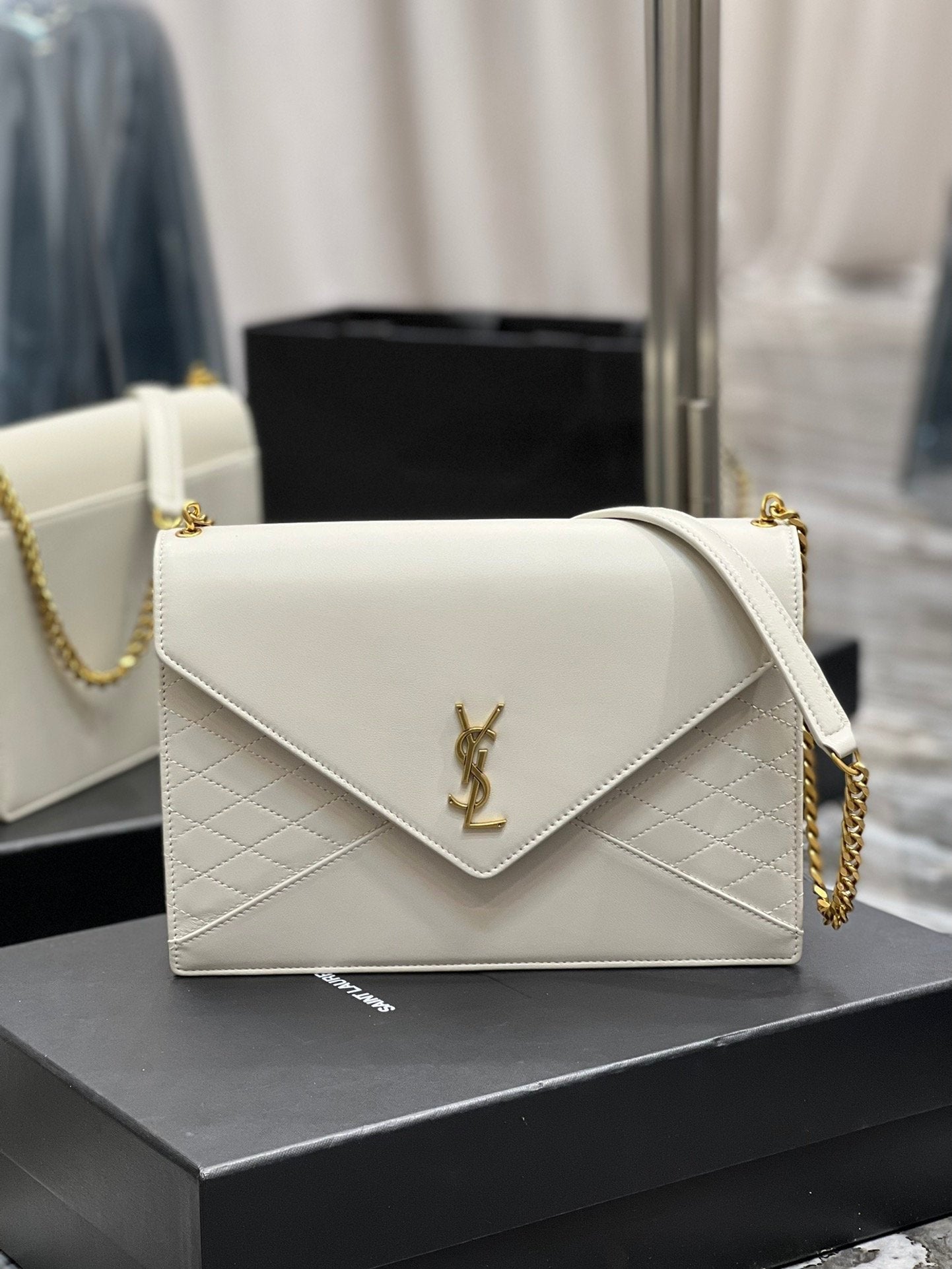 Saint Laurent Gaby Chain Bag With Gold Hardware 26cm