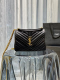 Saint Laurent College Medium Chain Bag With Gold Hardware 24cm