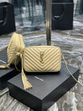 Saint Laurent Lou Camera Bag With Gold Hardware 23cm