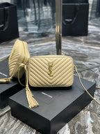 Saint Laurent Lou Camera Bag With Gold Hardware 23cm