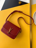 Saint Laurent Solferino Small Satchel With Gold Hardware 19cm