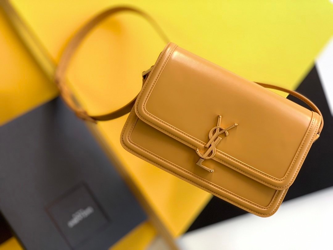 Saint Laurent Solferino Medium Satchel With Gold Hardware 23cm