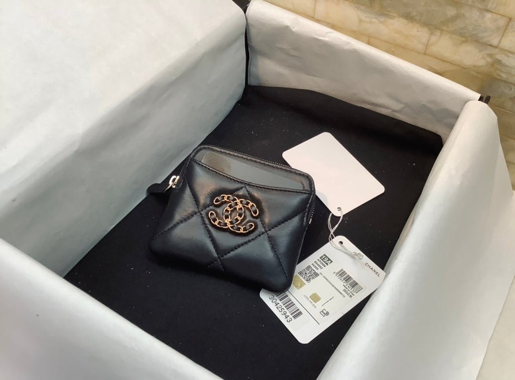 CO-CO Chanel CC Chain Logo Card Holder 12cm