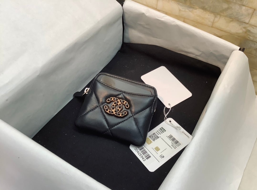 CO-CO Chanel CC Chain Logo Card Holder 12cm