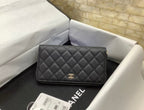 CO-CO Chanel Long Wallet With Gold Hardware 19cm