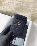 CO-CO Chanel Card Holder With Gold Hardware 11cm