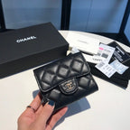 CO-CO Chanel Card Wallet With Gold Hardware 11cm