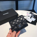 CO-CO Chanel Card Wallet With Silver Hardware 11cm
