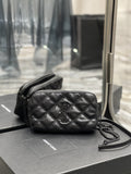 Saint Laurent Becky Double-Zip Pouch 19cm