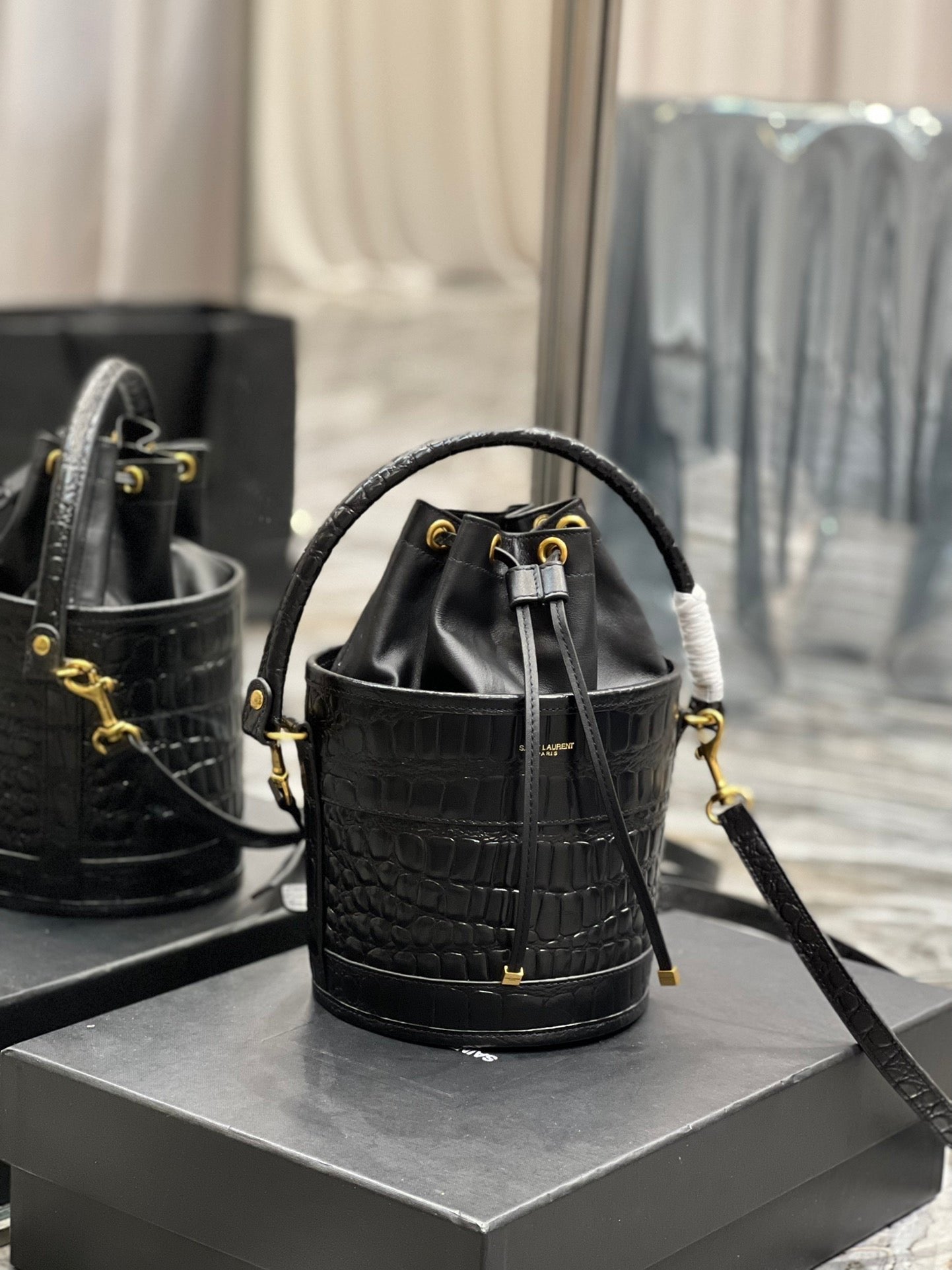 Saint Laurent Bahia Bucket Bag 25cm