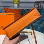 Hermes Kelly Danse II Bag Swift Orange Gold Hardware For Women 8.7in/22cm