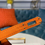 Hermes Kelly Danse II Bag Swift Orange Gold Hardware For Women 8.7in/22cm