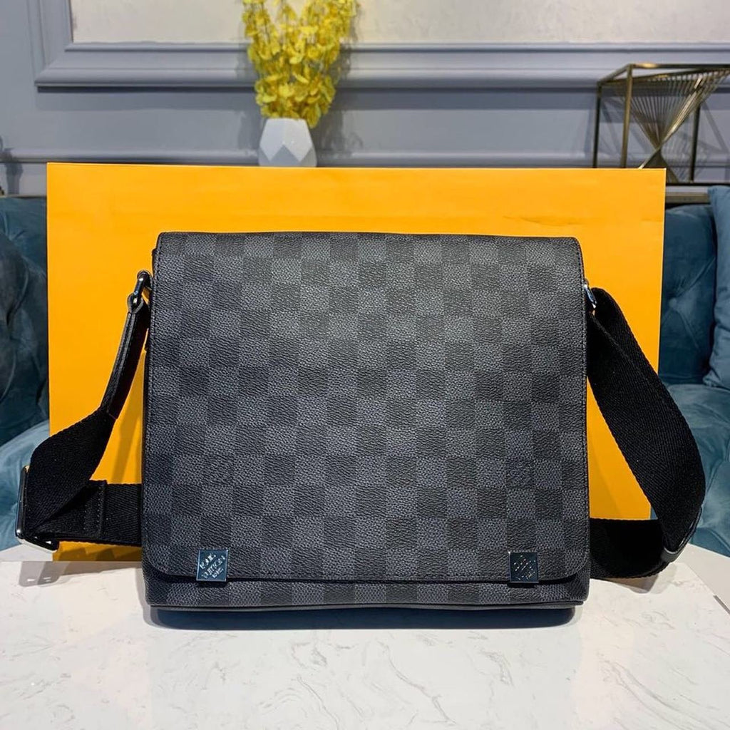 Louis Vuitton District PM Bag 25cm Damier Graphite Canvas Spring/Summer Collection N41028, Black