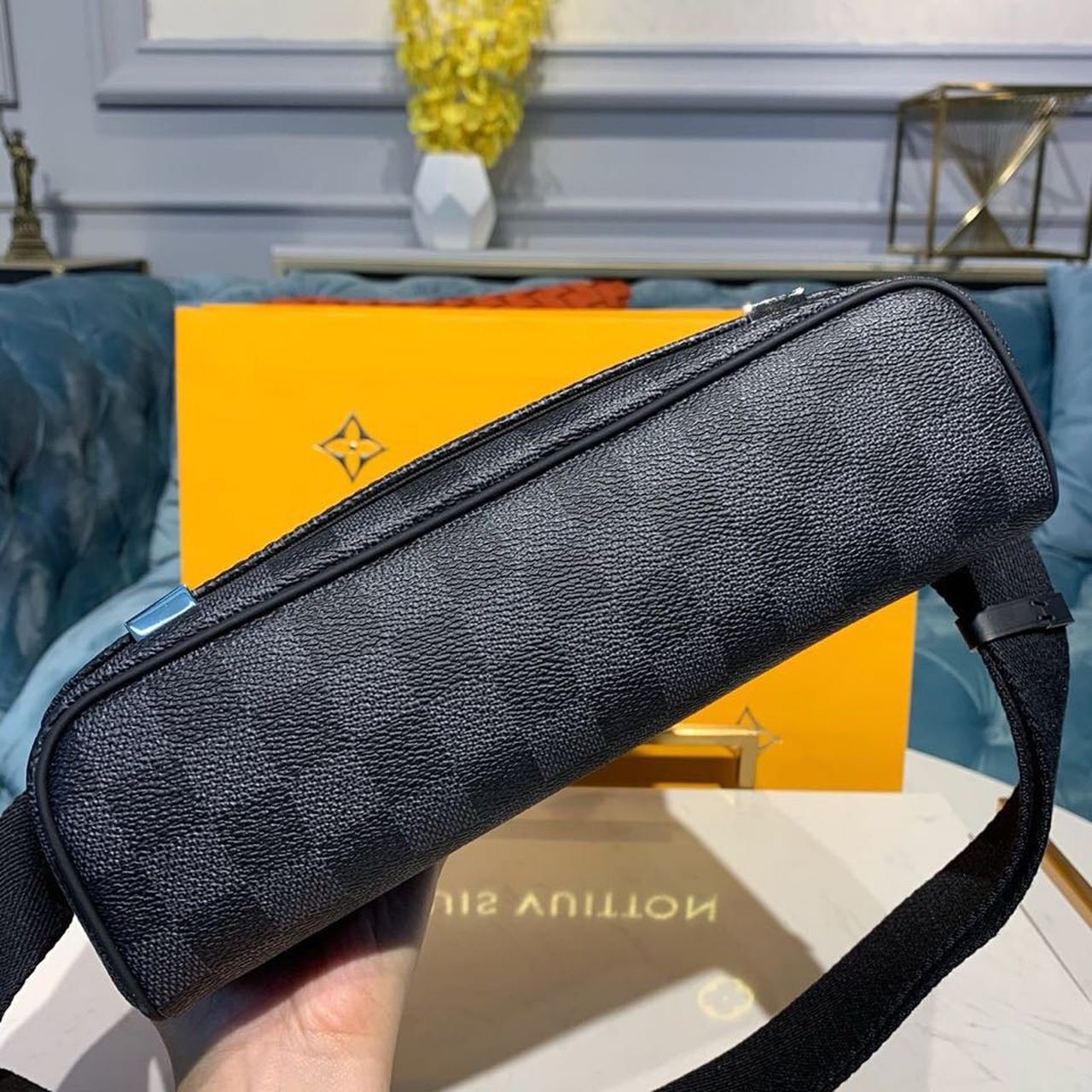 Louis Vuitton District PM Bag 25cm Damier Graphite Canvas Spring/Summer Collection N41028, Black