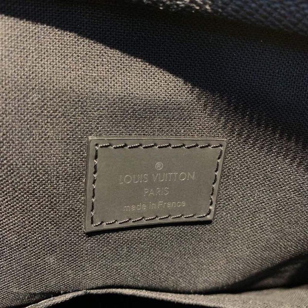 Louis Vuitton Porte Documents Voyage Bag 37cm Damier Graphite Canvas Spring/Summer Collection N41466 Black
