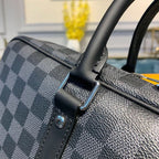 Louis Vuitton Porte Documents Voyage Bag 37cm Damier Graphite Canvas Spring/Summer Collection N41466 Black
