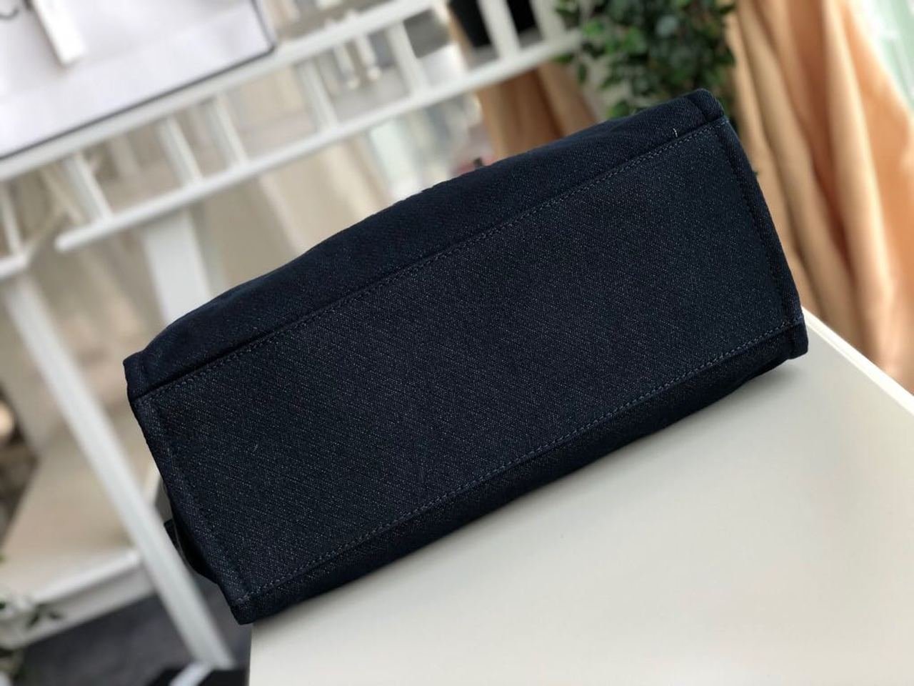 Chanel Deauville Tote 38cm Denim Canvas Bag Fall/Winter Collection Black
