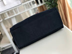 Chanel Deauville Tote 38cm Denim Canvas Bag Fall/Winter Collection Dark Blue