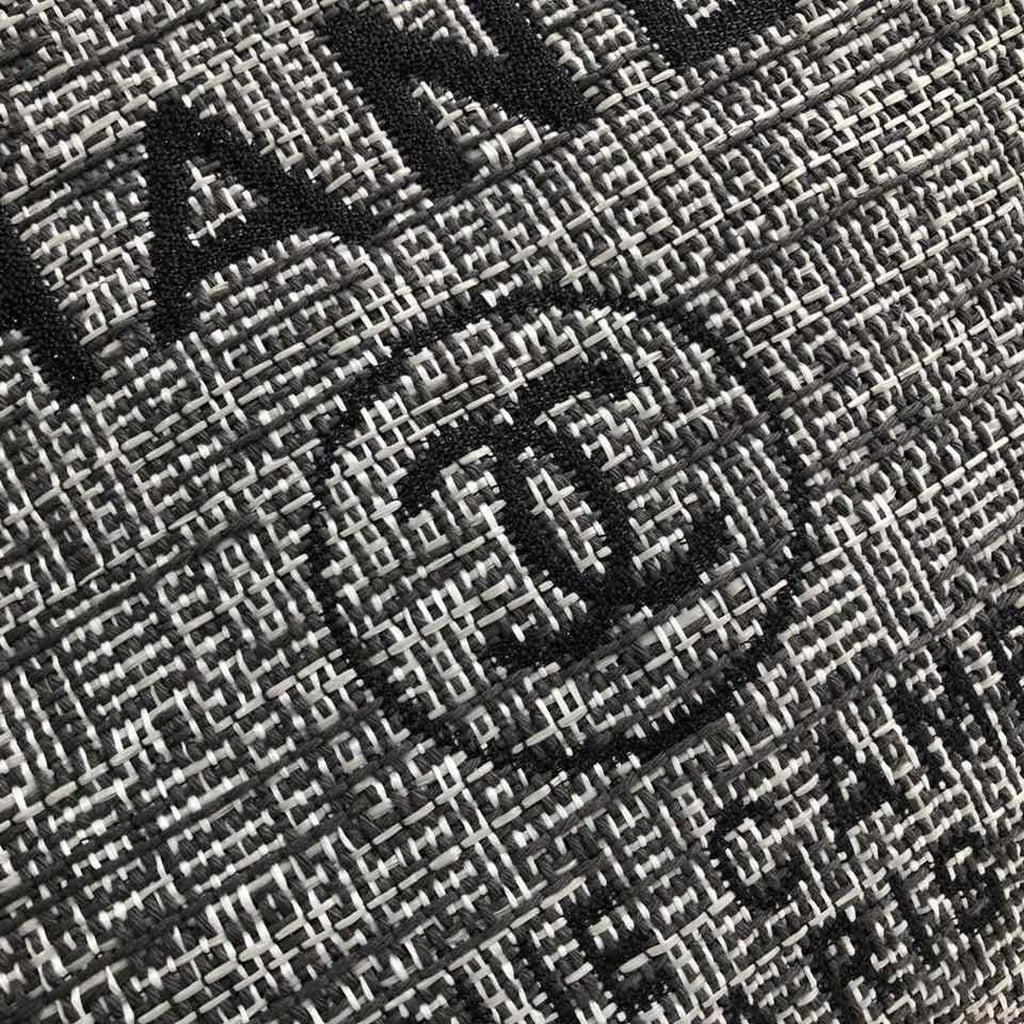 Chanel Deauville Tote 38cm Raffia Canvas Bag Fall/Winter Collection, Black/White
