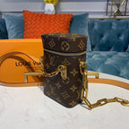 Louis Vuitton Crossbody 12cm Bag Monogram Canvas Fall/Winter Collection M61112, Brown