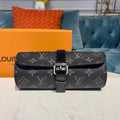 Louis Vuitton 3 Watch Case Monogram Infini Canvas Fall/Winter Collection M47530, Black