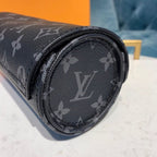 Louis Vuitton 3 Watch Case Monogram Infini Canvas Fall/Winter Collection M47530, Black