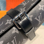 Louis Vuitton 3 Watch Case Monogram Infini Canvas Fall/Winter Collection M47530, Black