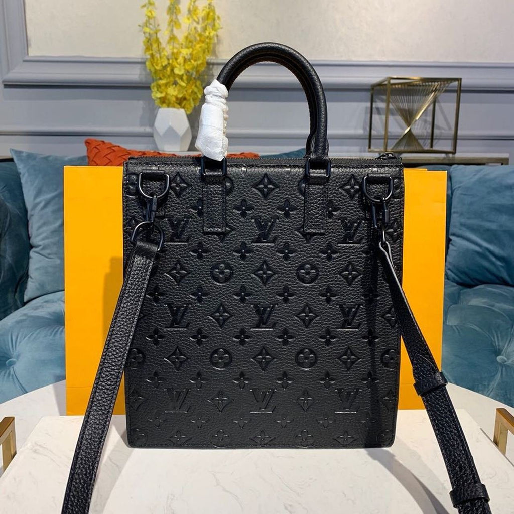Louis Vuitton Mens Briefcase Runway Bag 28cm Monogram Empreinte Spring/Summer Collection M44476, Black