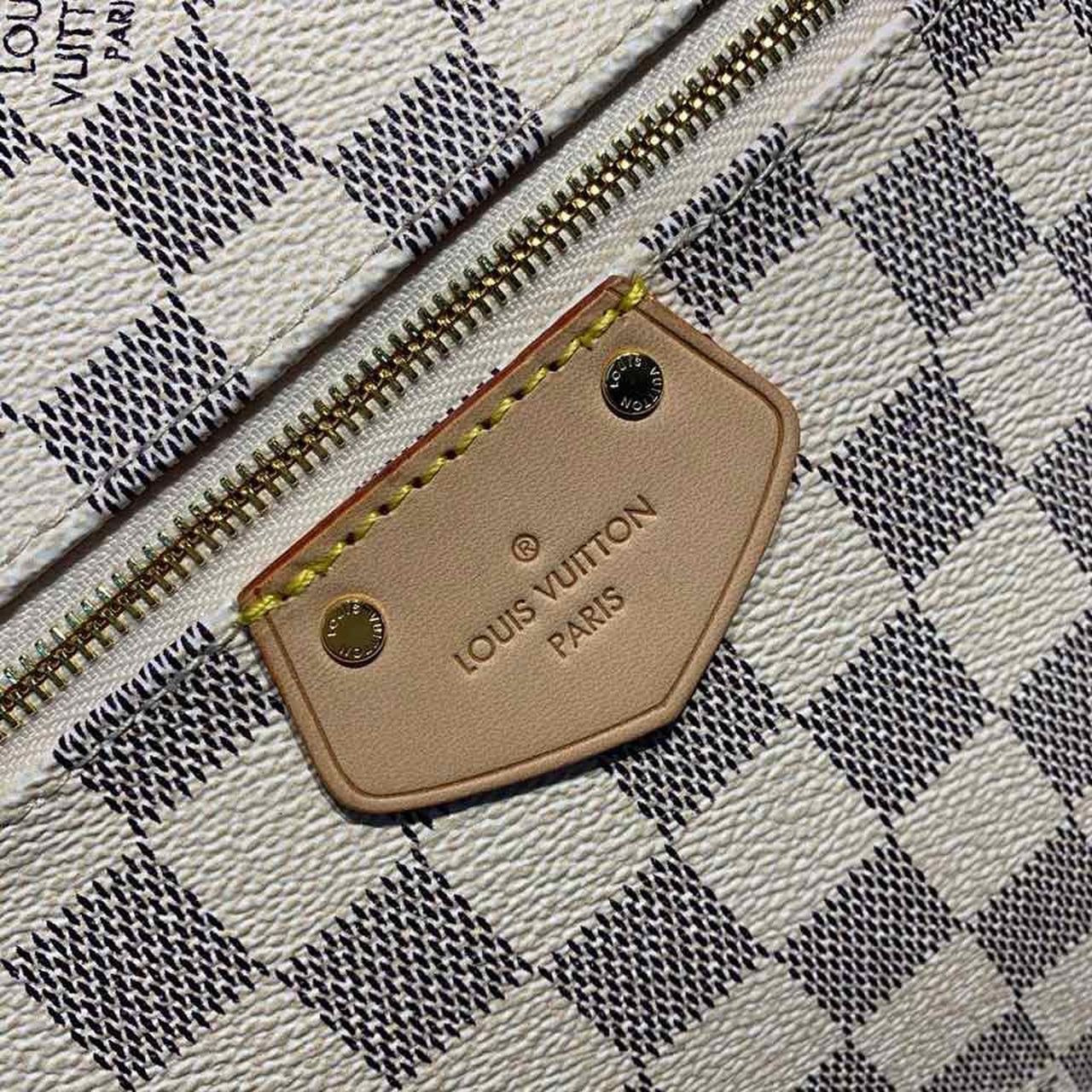 Louis Vuitton Iena MM Bag 34cm Damier Azur Canvas Fall/Winter Collection N44040, Beige