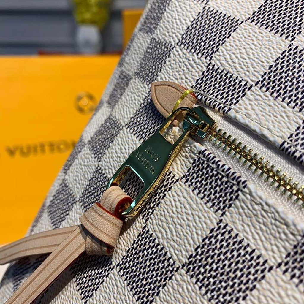 Louis Vuitton Iena MM Bag 34cm Damier Azur Canvas Fall/Winter Collection N44040, Beige