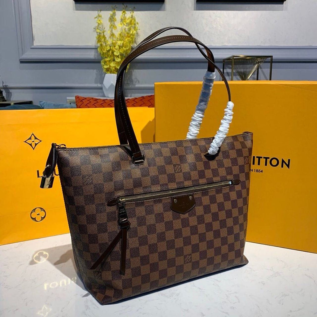 Louis Vuitton Iena MM Bag 34cm Damier Ebene Canvas Fall/Winter Collection N41013 Brown